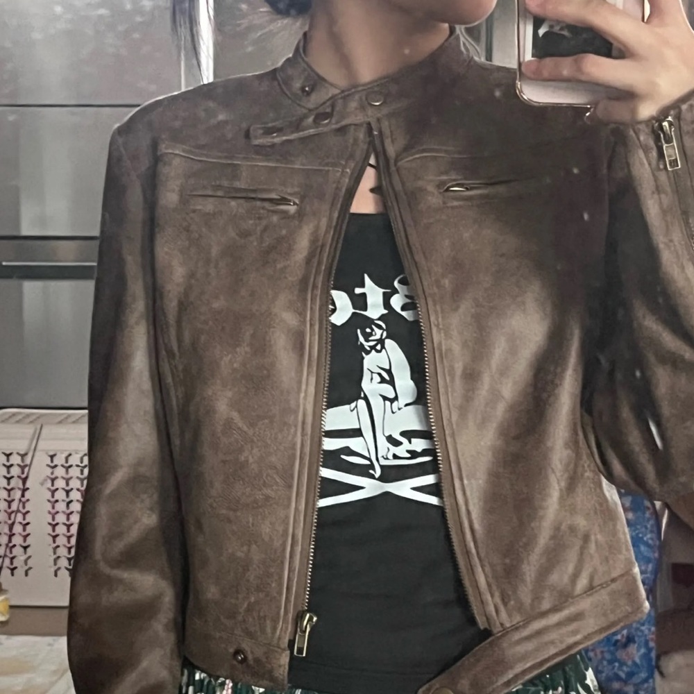 Chocolate Leather Jacket